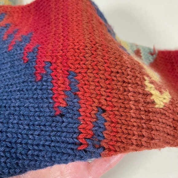 Ralph Lauren Womens Hand Knit Cardigan Sweater Vintage Southwestern Aztec Navajo - Picture 11 of 11